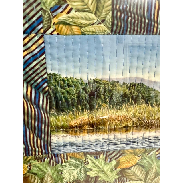 Gayle Fraas & Duncan Slade, Textile Art Quilt Dye Painting Tapestry Mixed Media Gayle Fraas & Duncan Slade, 2002 For Sale - Image 9 of 12