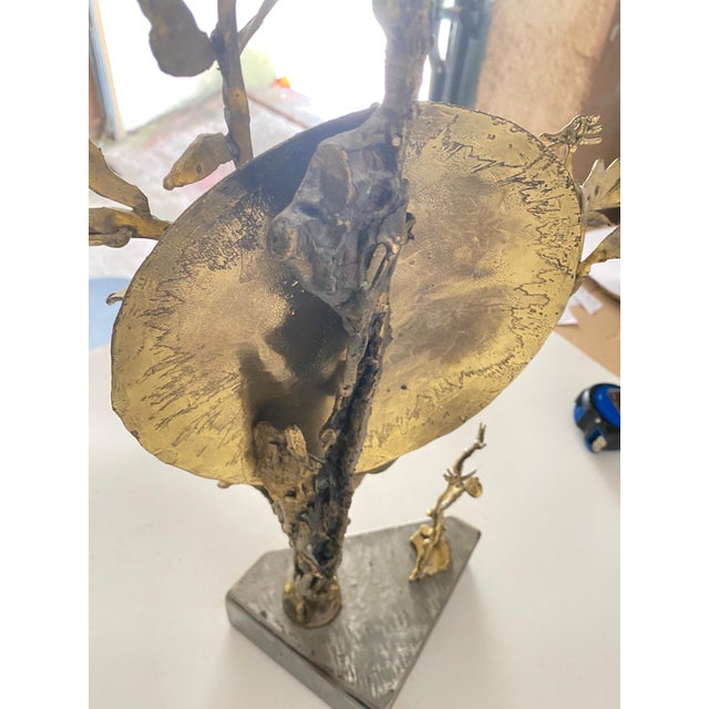 This 1970s sculpture is in brass and Aluminium. This is a Brutalist typical work of Jean Jacques Tossello, but this model...