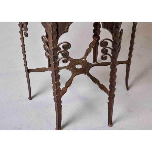 Early 20th Century French Metal Side or Garden Table For Sale - Image 11 of 12
