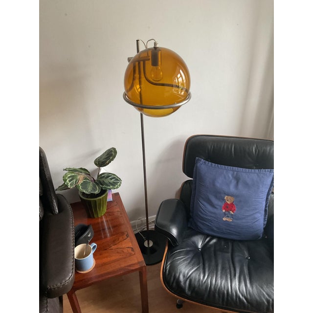 Smoked Glass Floor Lamp by Házi Tibor, Hungary, 1973 For Sale - Image 13 of 15