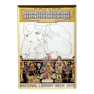 Peter Max "Reading Is for Everybody" Vintage Fine Art Poster Custom Framed