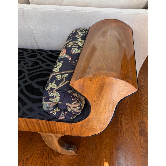 1990s Art Deco Biedermeier Empire Backless Sofa/Daybed For Sale - Image 11 of 12