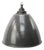 Industrial Light Grey Enamel and Cast Iron Pendant Lamp For Sale