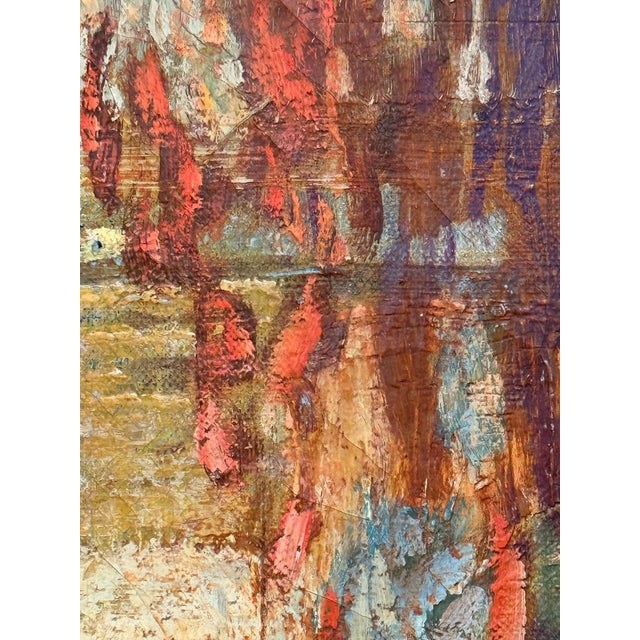 Signed Original Ettore Caser (1880-1944) Early 20th Century Oil Painting Rare For Sale - Image 12 of 12