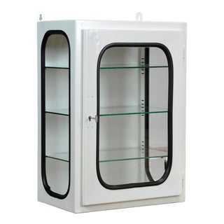 Vintage Medical Display Cabinet, 1975 For Sale