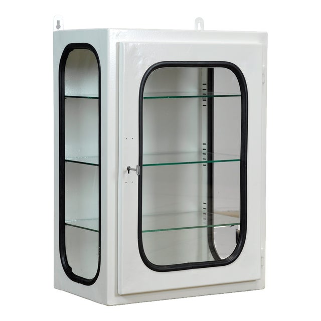 Vintage Medical Display Cabinet, 1975 For Sale