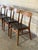 Teak Dining Chairs With Black Leatherette Seats Set of 4 Danish Mid-Century Modern 1960s For Sale In Los Angeles - Image 6 of 13