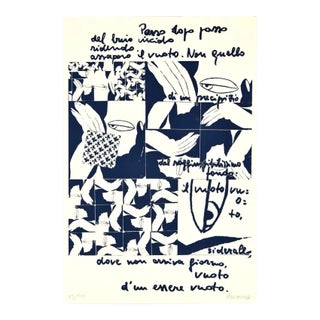 Dark Viscid (Buio Viscido) - Original Screen Print by E. Pouchard - 1975 1975 For Sale