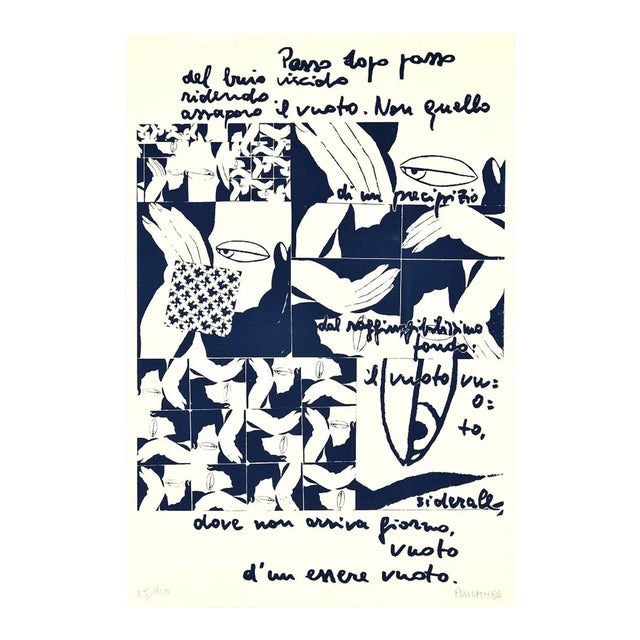 Dark Viscid (Buio Viscido) - Original Screen Print by E. Pouchard - 1975 1975 For Sale