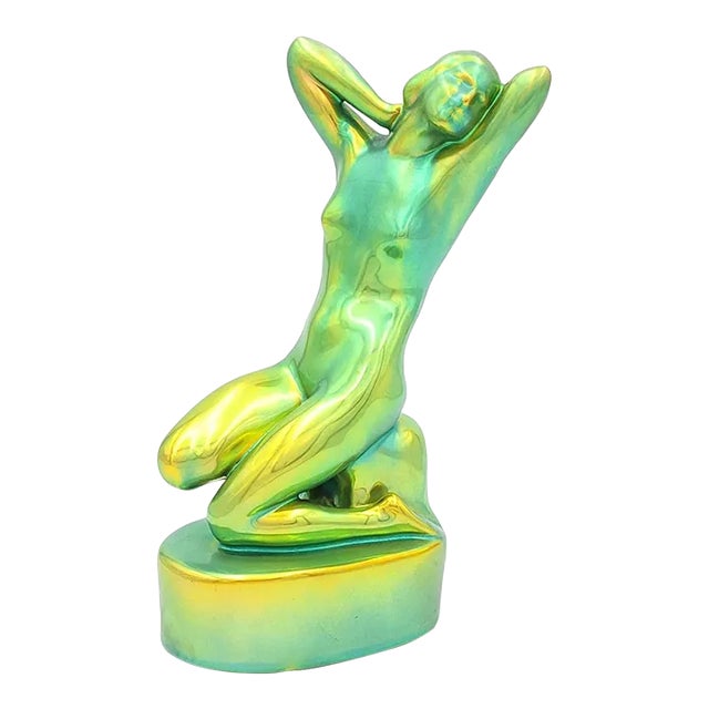 Zsolnay Art Deco Nude, Hungary Circa 1920 For Sale