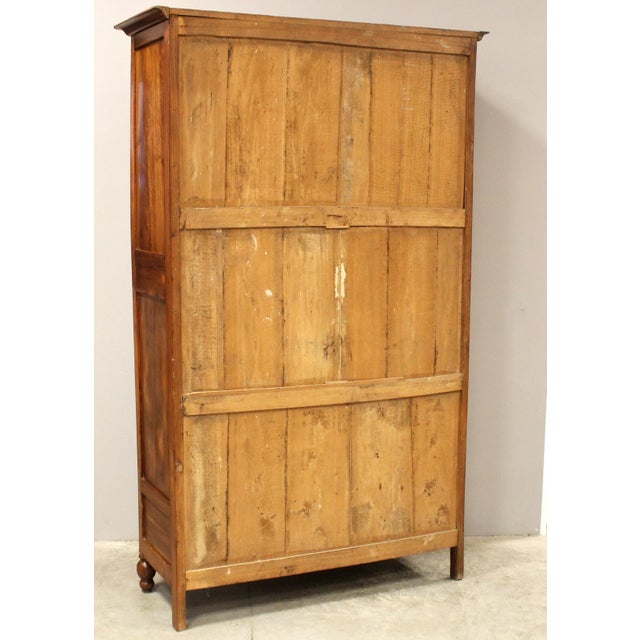 Italian Wardrobe in Walnut, 19th Century For Sale - Image 6 of 14