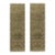 2010s Rug & Kilim’s European Style Twin Runners in Beige With Green Floral Patterns For Sale