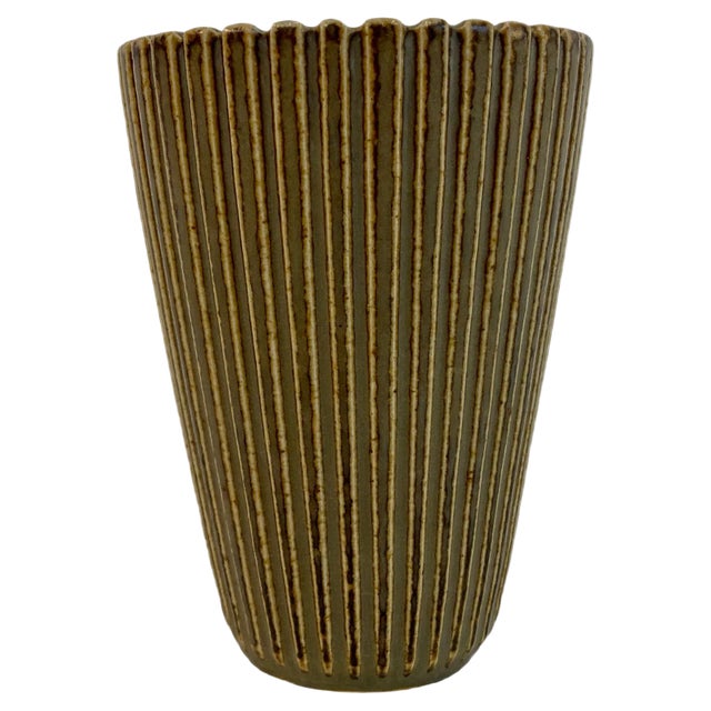 Danish Stoneware Vase by Arne Bang, 1940s For Sale