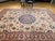 1900 - 1909 Vintage Persian Tabriz Rug, Hand-Knotted Wool, Palmettes & Sickle Leaves Pattern, Blue & Ivory, 8x12 For Sale - Image 5 of 15