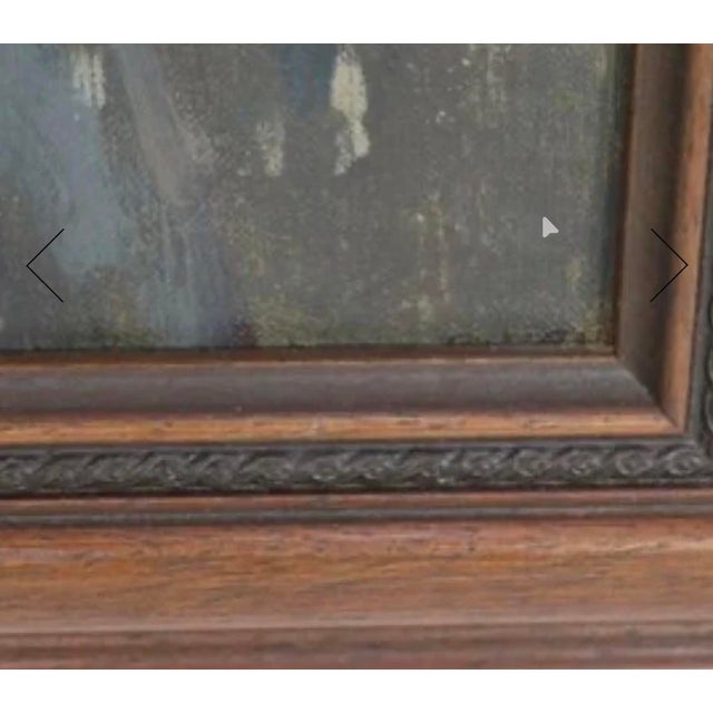 Mid-Century Modern Original Signed George Weissbort (1928–2013) Oil Portrait of a Gentleman With Gallery Light For Sale - Image 3 of 14