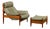 Set of Oak and Leather Lounge Chair in the style of Sergio Rodrigues and Jean Gillon, 1960s For Sale