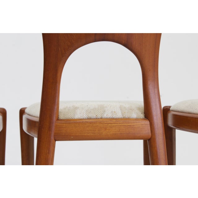 Mid-Century Dining Room Chairs in Teak, 1960s, Set of 5 For Sale - Image 6 of 8