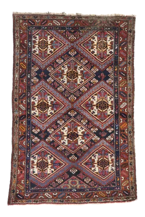 Vintage Persian Hamadan Rug - 04'04 X 06'05