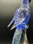 Murano glass parrot (cockatoo) from the 1960s/1970s. The figure is hand-molded and embellished with silver leaf fused into...