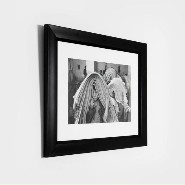 Vintage Framed Fine Art Photography Print 'Children at Work in the Hide Market, Fes, Morocco, 1978 by Marc Riboud For Sale - Image 4 of 8