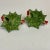 1963 Folk Art Americana Christmas Ceramic Holly Candle Holders, Artist Signed - a Pair For Sale - Image 11 of 12
