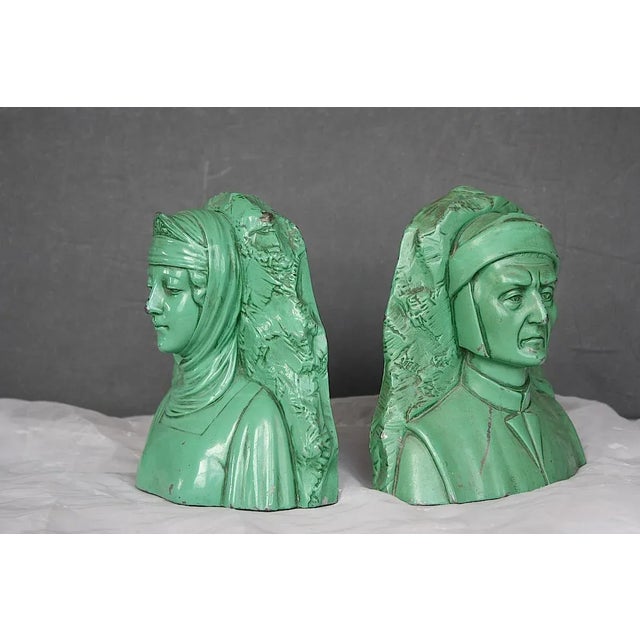 Vintage Dante & Beatrice Jennings Brothers Bookends - a Pair For Sale In New York - Image 6 of 8