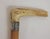 1876 Malacca, sterling & antler Walking Stick, English. 1876 sterling collar, Birmingham, by Henry Howell. Grip of...