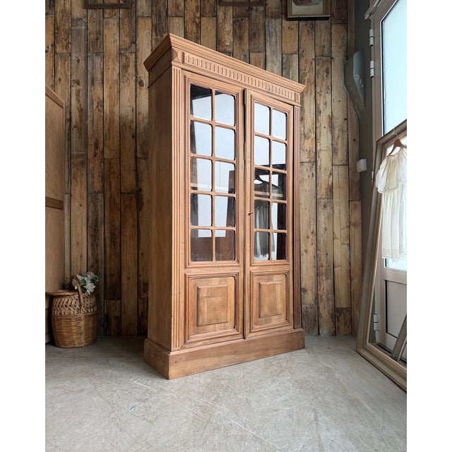 Antique Glass-Fronted Bookcase, 1890s For Sale - Image 3 of 14