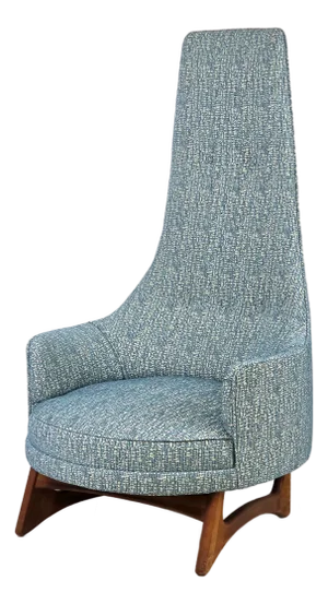 1960s Mid Century High Back King Chair Attributed to Adrian Pearsall