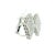 1990s Pair of Italian 18k White Gold 5 Carat Diamond Pavé Cluster Earrings For Sale - Image 14 of 18