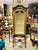 French Louis XVI Display Vitrine With Gold Leaf Details, Tufted Interior & Glass Shelves For Sale - Image 4 of 7