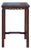 Vintage Oriental Simple Geometric Apron Rectangular Brown Side Table For Sale