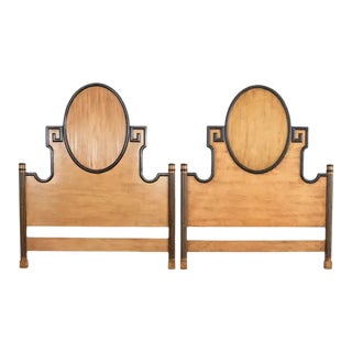 Pair of Neoclassical Style Queen Size Headboards by Minton-Spidell For Sale