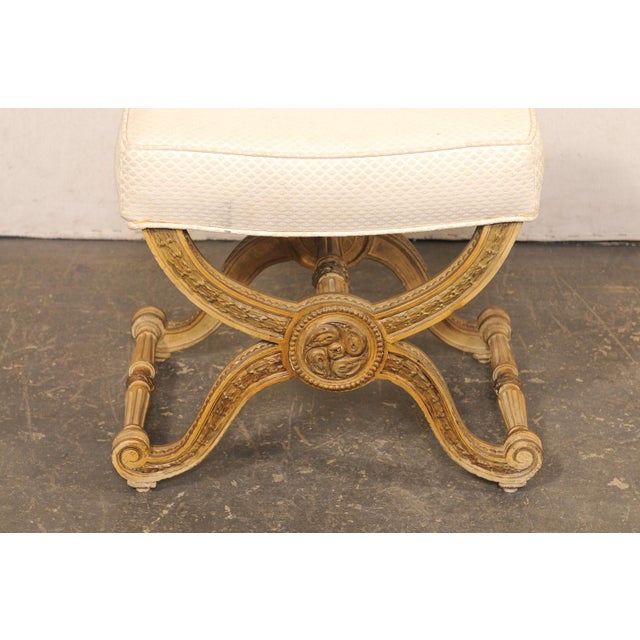 French Louis XVI Inspired Curule Stool For Sale - Image 13 of 13