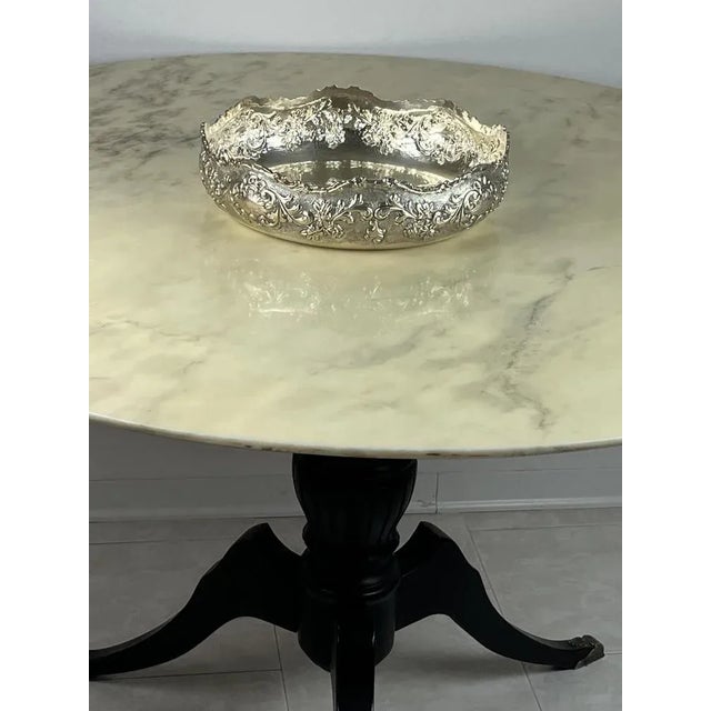 Metal Handmade Centerpiece in Silver, Italy, 1980s For Sale - Image 7 of 11