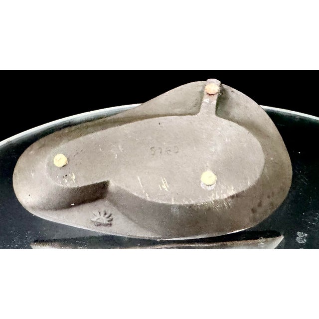 Antique French Cast Iron Ibex Figural Ashtray, Art Nouveau, C. 1900 For Sale - Image 9 of 9