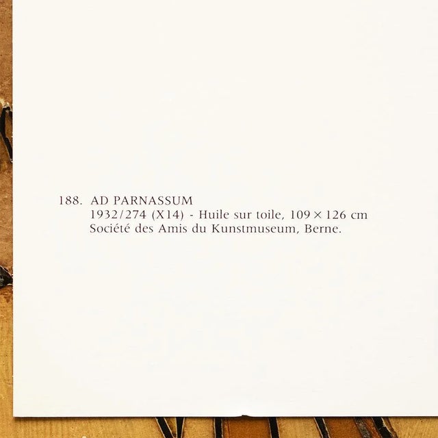 Paul Klee 1989 After Paul Klee "Ad Parnassum", Full-Color Print From France For Sale - Image 4 of 7