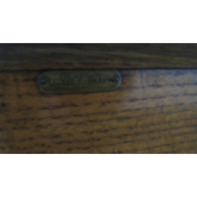 1940s Amazing Oak Church Pew Bench All Carved For Sale - Image 10 of 11