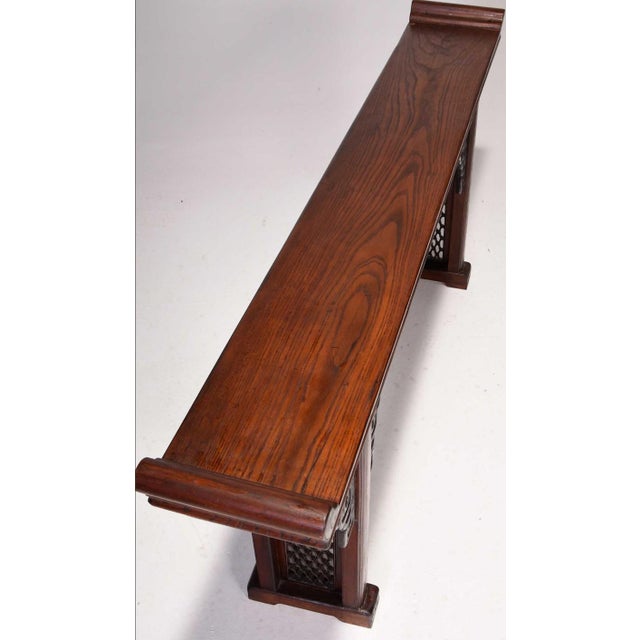 Brown 19th Century Chinese Ming Style Scroll Table For Sale - Image 8 of 9