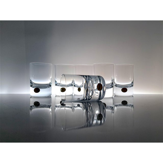 Glass Fashioned Crystal Glasses from Moser, 1970s, Set of 6 For Sale - Image 7 of 10