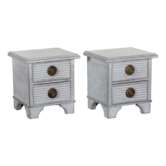 Antique Grey Chests, 1800s, Set of 2 For Sale