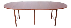 Paul McCobb for Calvin Mid-Century Modern Walnut Extension Dining Table, Newly Restored