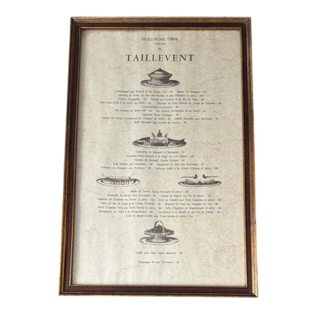 French Vintage Taillevent French Restaurant Menu Michelin Rated For Sale - Image 3 of 7
