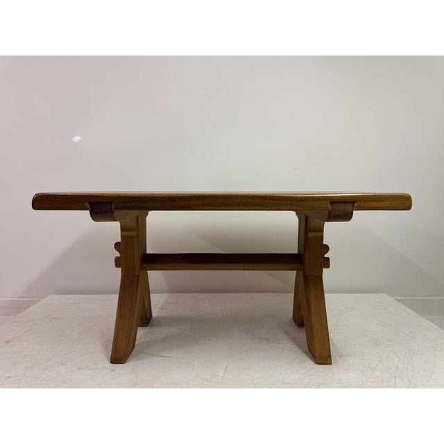 Mid-Century Refectory Style Oak Dining Table from De Puydt, Belgium, 1970s For Sale - Image 6 of 14