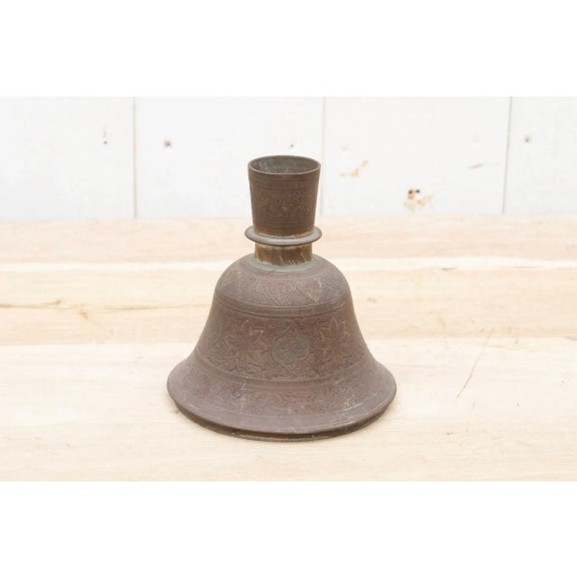 Metal 19th Century Indian Flower Vase For Sale - Image 7 of 8