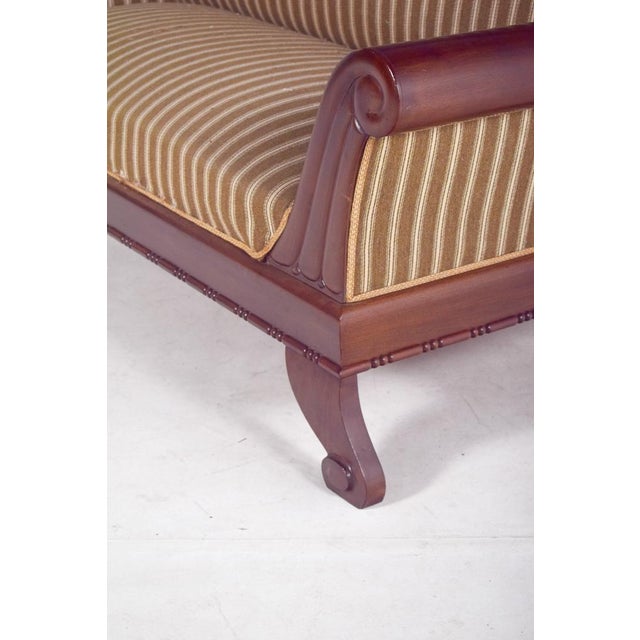 French Upholstered 3-Seater Canape For Sale - Image 3 of 12