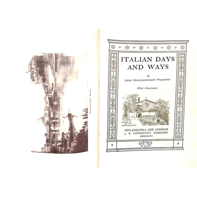 Traditional "Italian Days and Ways" 1906 Wharton, Anne Hollingsworth For Sale - Image 3 of 7