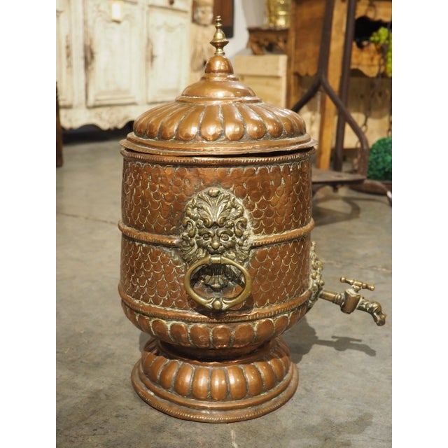Rare 17th Century French Repousse Copper Water Fountain For Sale In Dallas - Image 6 of 12