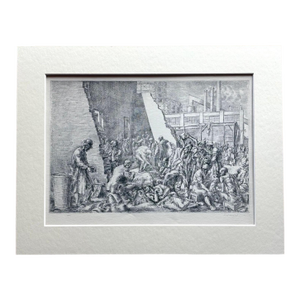 Vintage 1939 Print in 11x14 Mat, Ready to Frame: Reginald Marsh, "The Jungle"