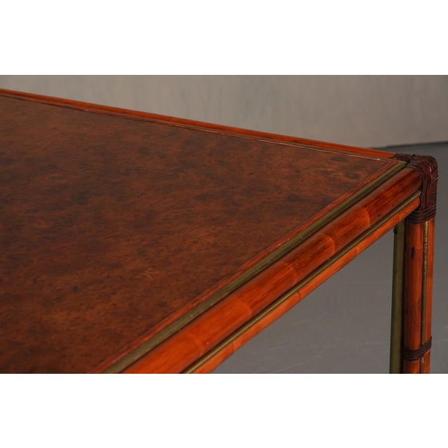 Vintage Italian Sideboard in Burl Elm by Alberto Smania for Studio Smania Interni, Italy, 1960s For Sale - Image 6 of 9